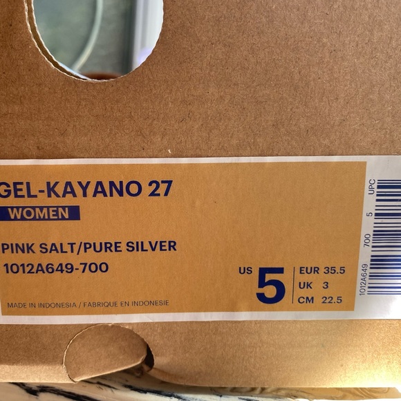 🆕 NIB ASICS Kayano 27 Women’s Size 5 ✨ - Picture 3 of 9